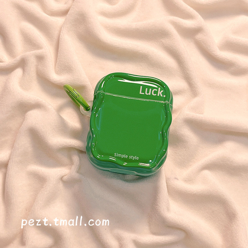 简约纯色英文适用AirPods1/2保护套AirPods4代苹果耳机套无线蓝牙耳机壳airpodspro3/2硅胶女情侣防摔新三代,淘宝优惠券,粉丝福利购,淘宝优惠卷