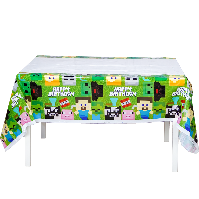我的世界生日派对装饰一次性餐具桌布气球男孩迷你主题布置男童,淘宝优惠券,粉丝福利购,淘宝优惠卷