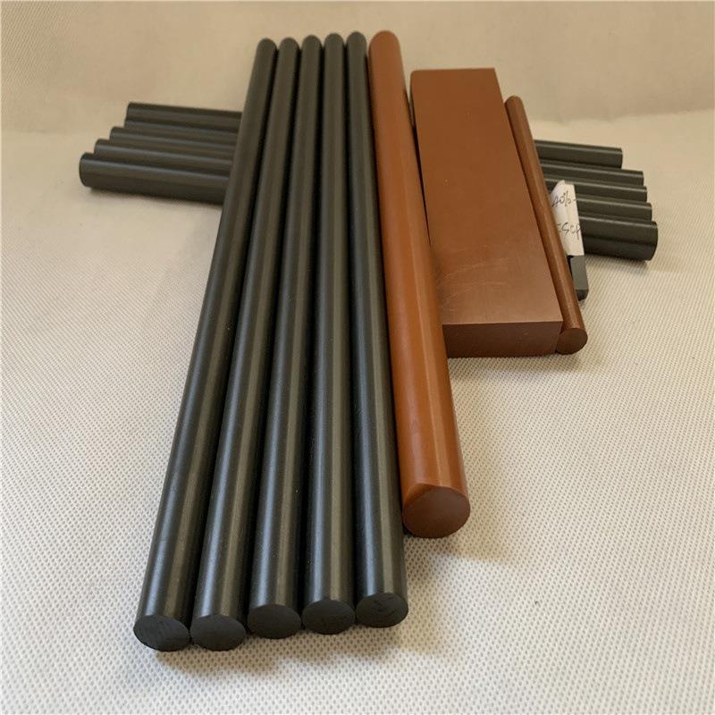 .进口1.8-100mm直径PI棒黑棕色Vespel-SP1 SP21 SP22料聚酰亚胺棒 - 图1