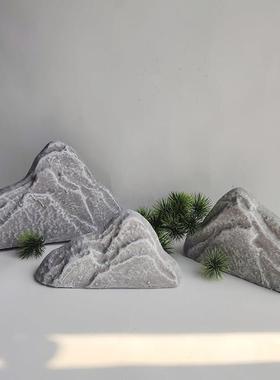 仿真苔藓石头造景苔藓泡沫道具50CM摆件室内橱窗装饰石块岩石山丘