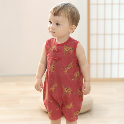 汉宫优品婴儿短袖连体衣