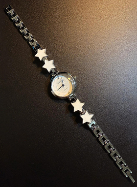 银色星星手表小众简约