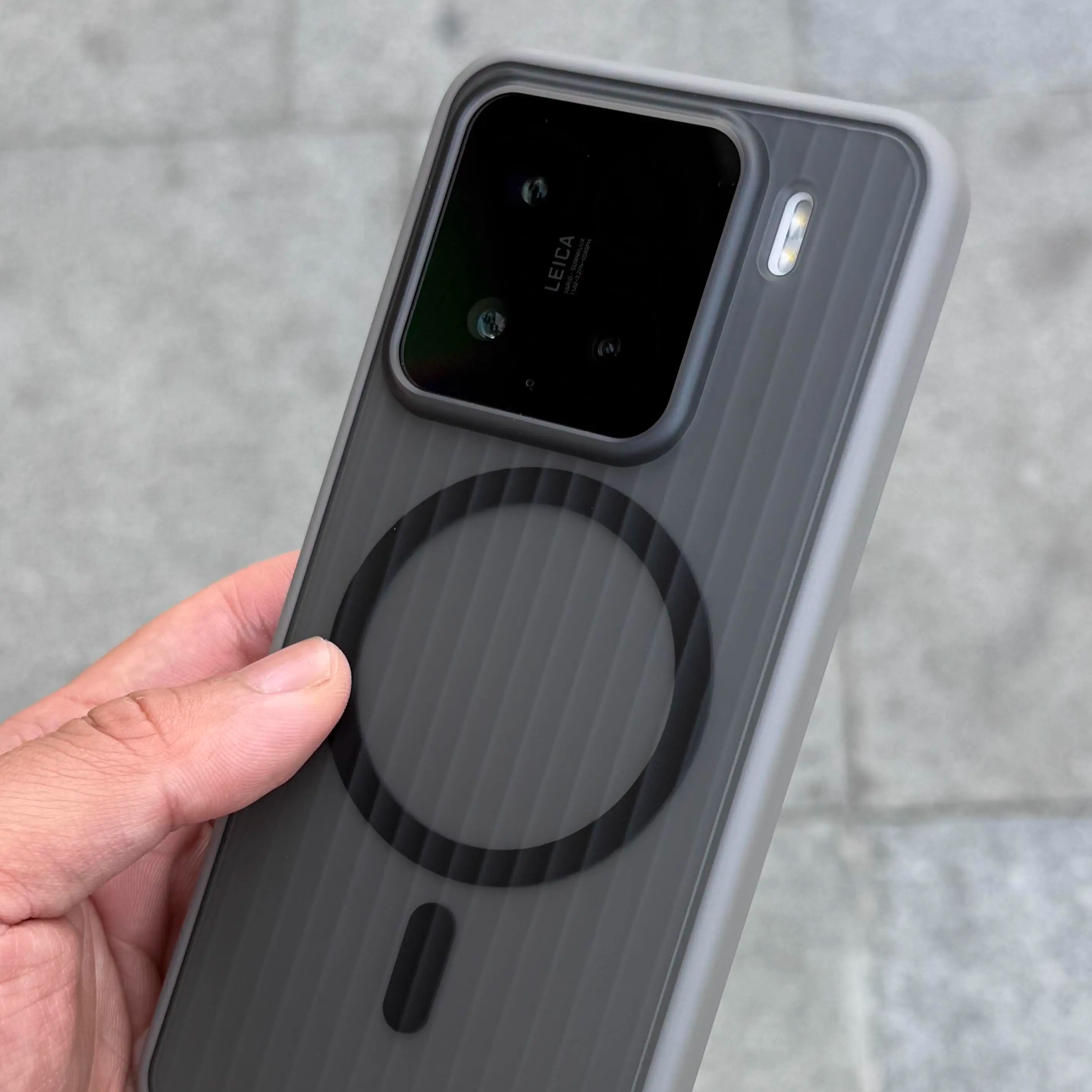 淬炼2.0新版光栅直边适用小米15手机壳亚克力14瓦楞条纹雾面13高级vivoX200pro外壳mini硬磁吸套8090软边aiuv - 图1