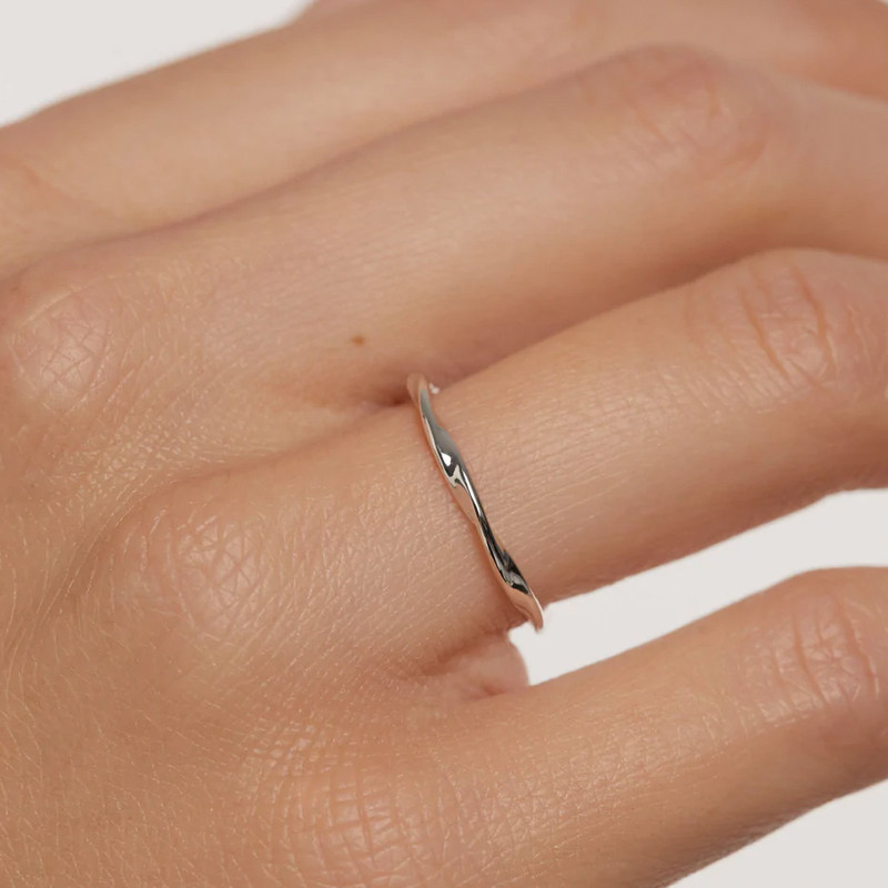 pdpaola镀18k金莫比乌斯环女对戒 PDPAOLA海外戒指/指环