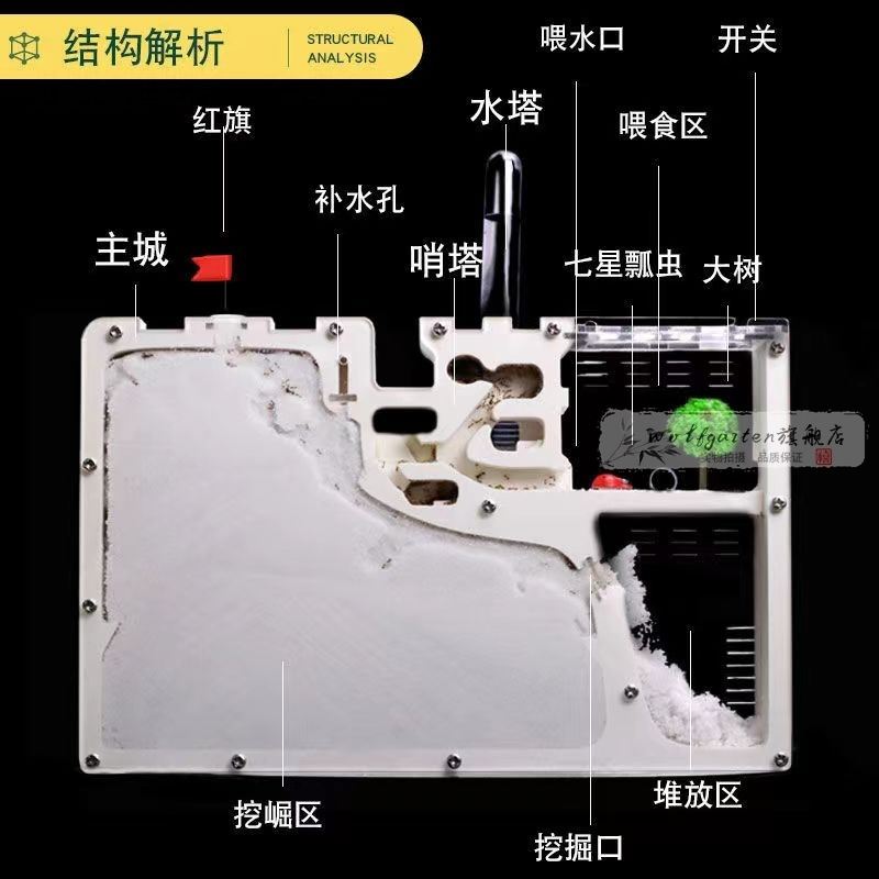 蚂蚁城堡对战版宠物生态箱蚁窝王国养蚂蚁工坊送蚁后大型繁殖蚁巢