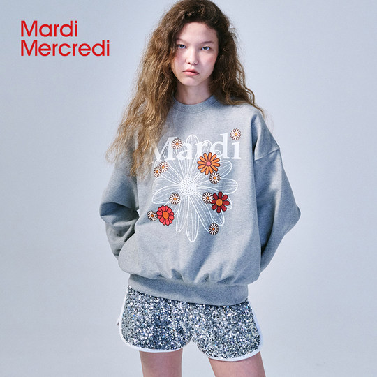 MardiMercredi Daisy Multi-Flower Sweatshirt