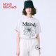 MardiMercredi small daisy black pink short-sleeved T-shirt