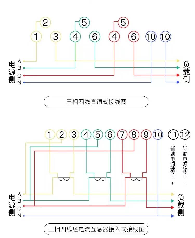 长沙威胜DTZ341三相四线分时尖峰平谷多功能0.5S级智能电表 - 图2