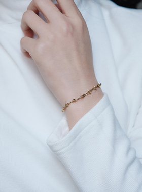 EOLO麻花环扣手链女百搭