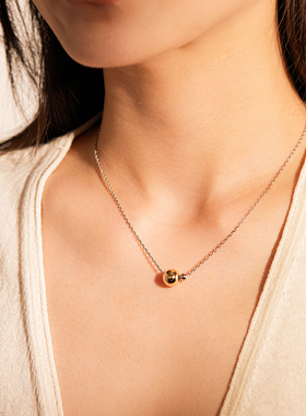 EOLO凝辉系列双色露珠项链女