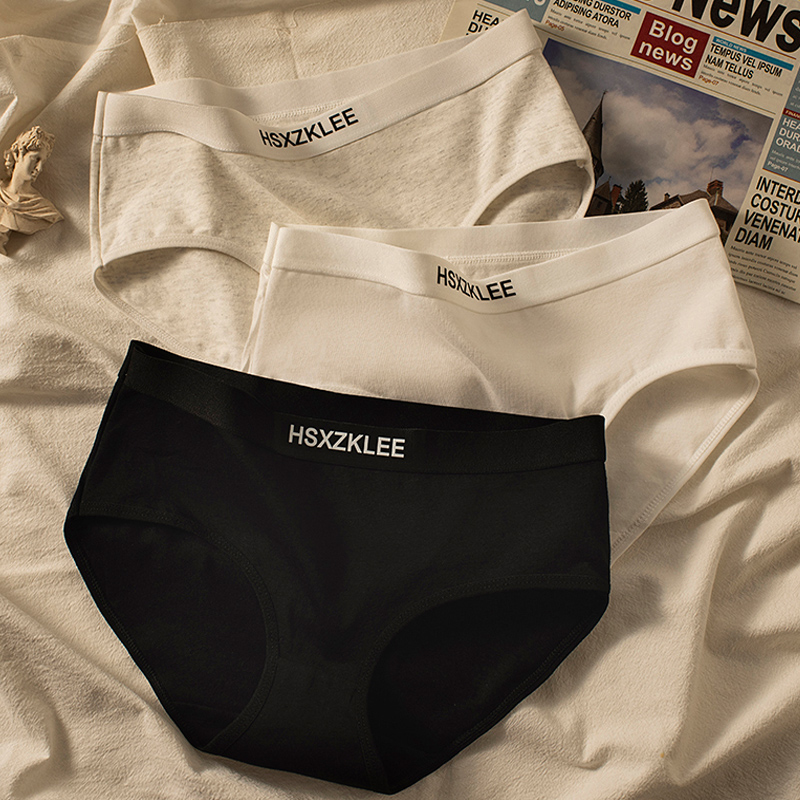 女士纯棉抗菌100%全棉裆新款生内裤 闪妖女三角裤
