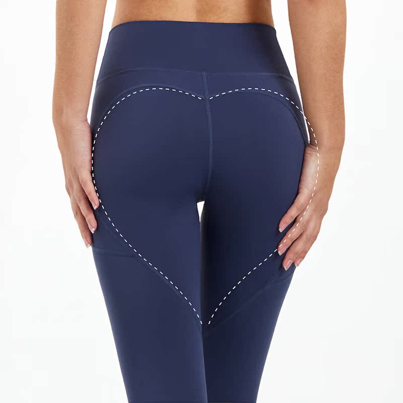 EGA女性感蜜桃提臀健身裤高弹力运动紧身裤跑步训练高腰瑜伽长裤 - 图3