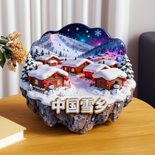 中国风城市大理丽江旅游景点金属冰箱贴立体实用磁吸贴文创纪念品 - 图3