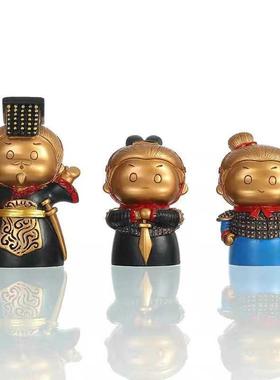 创意胖兵马俑系小物件桌面摆件国风可爱秦始皇西安文创纪念品