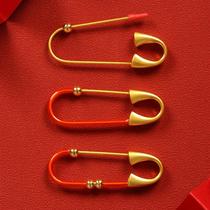 Hard needle sarkin pregnant woman Dont pin newborn tiger baby safety Dont pin hand pendant red rope DIY baby brooch