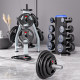 Fan Teng barbell plate storage rack has large holes and does not take up space