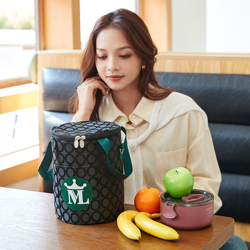 圆形保温饭盒袋保温袋大号加厚铝箔手提便当包圆型保温桶袋饭盒包,淘宝优惠券,粉丝福利购,淘宝优惠卷