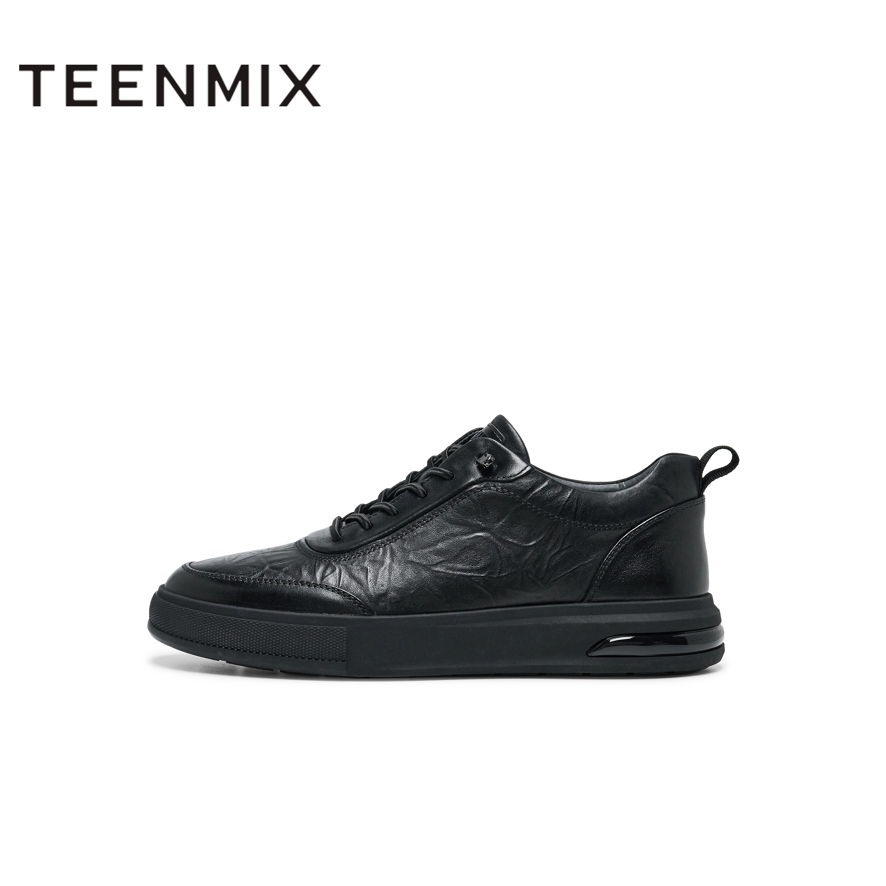 天美意鞋子男鞋商场同款纯色系带百搭舒适通勤男皮靴3UW01DM4,淘宝优惠券,粉丝福利购,淘宝优惠卷