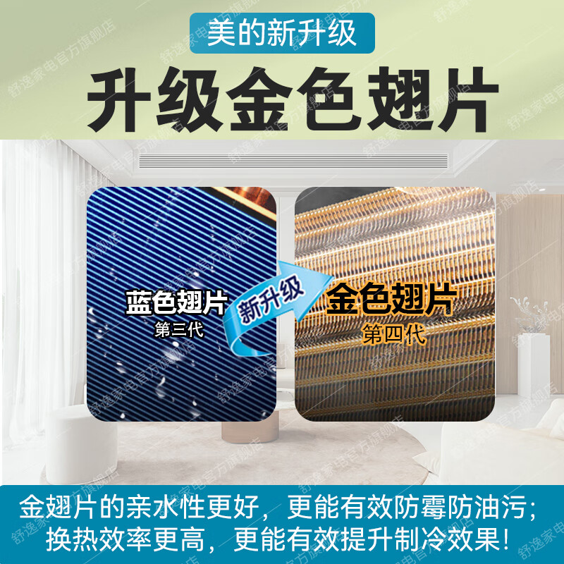 美的风管机3匹空调 风管机一拖一 GC三代 家用中央空调官方授权店