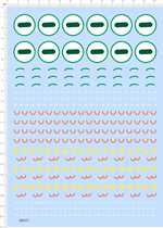 68437 whole edition of glue base stickup water sticker rhomboid round drip paper model Water sticker lemon eye expression