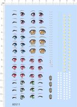 80511 whole version of glue gsc clay people eye pattern homemade water sticker dolls Handmade paparazzi Puppet petals A6