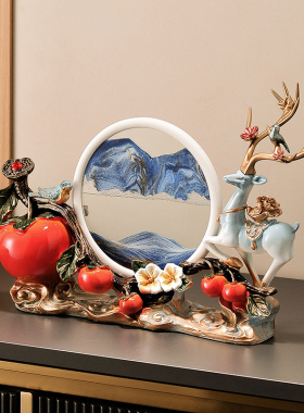 2023新款创意麋鹿摆件 家用客厅家居装饰品 入宅新居玄关酒柜礼品