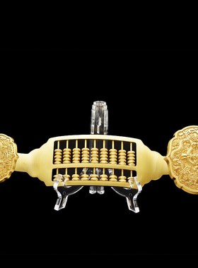 铜算盘纯铜摆件招财聚财金算盘实心黄铜乔迁M之喜新居算盘客厅家