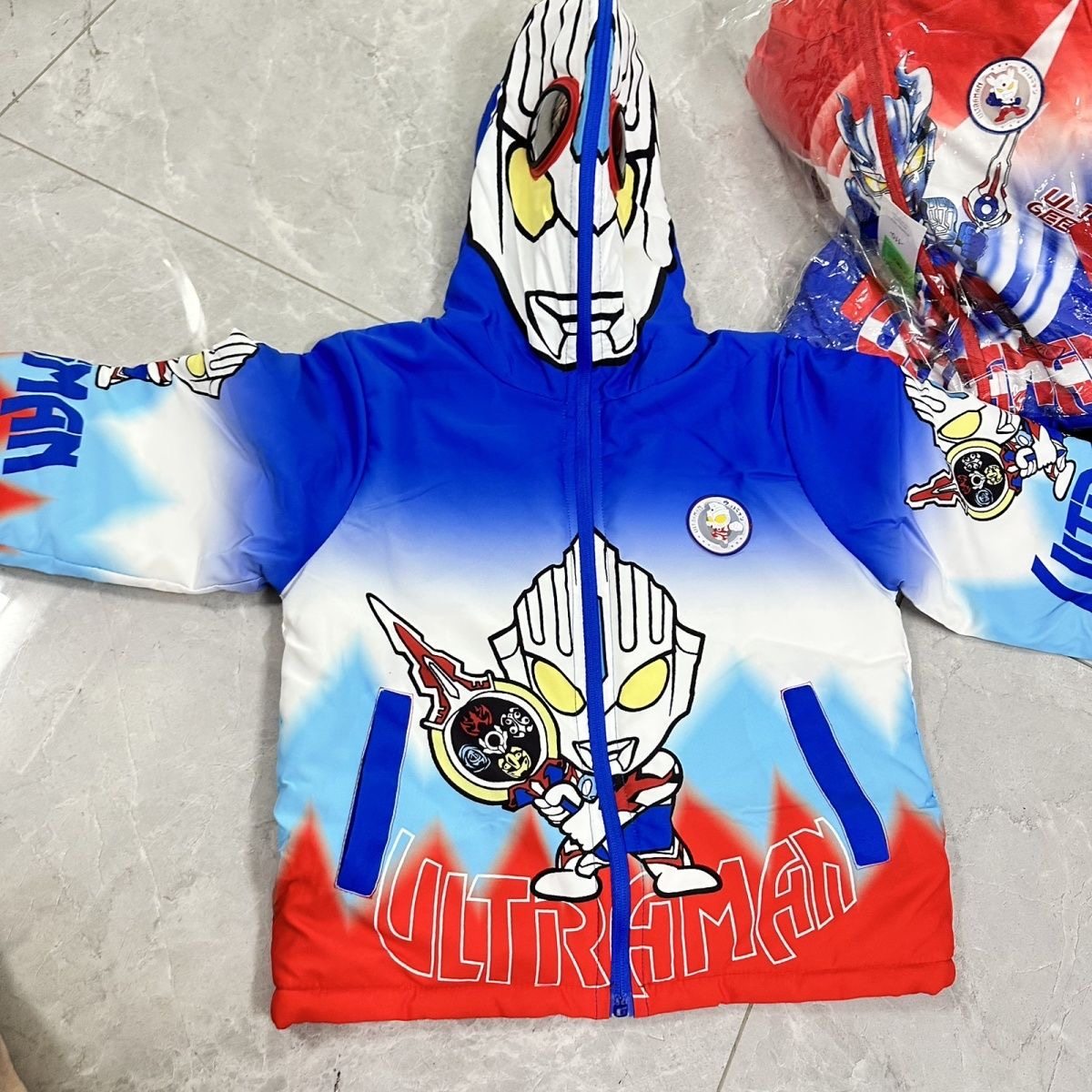 儿童加绒外套保暖冬季男童女童连帽亮灯带眼镜卡通拉布布外套,淘宝优惠券,粉丝福利购,淘宝优惠卷