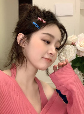 爱心彩色发夹发夹小甜甜少女