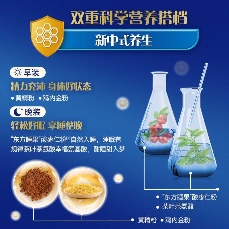 南山中老年早晚营养奶粉成人高钙无蔗糖牛奶粉睡眠正品官方旗舰店