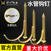 Shanghai heart PVC pipe PPR water pipe hook nail fixing pipe card nail entry wall hook nail cement steel nails 4 points 6 points 1 inch