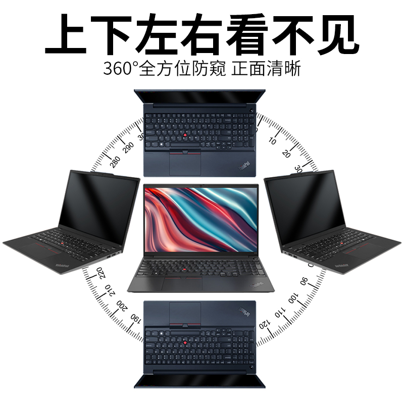 ThinkPad防窥膜360度防偷窥E16联想笔记本x13保护膜t14s防蓝光x1隐私13.3寸T480屏幕贴膜x1carbon屏保15.6寸-图0