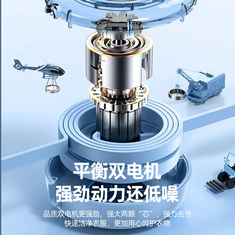 长虹迷你双桶小型家用半自动洗衣机 长虹欧典洗衣机