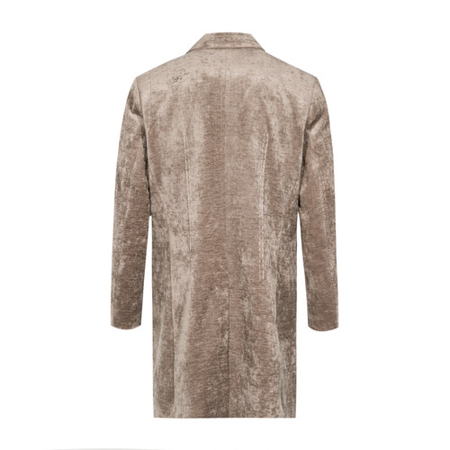 ANDREW MACKENZIE男士 秋冬款休闲舒适商务长款翻领大衣外套上衣 - 图0