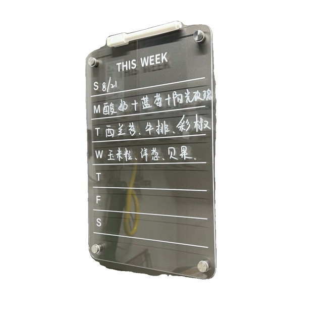 Erasable entrance door magnetically absorbed transparent message board