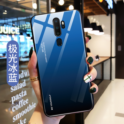 彩虹玻璃适用于oppoA11x手机壳oppo a11x保护硅胶套a11n全包防摔a11软壳超薄opop潮男0pp0女款PCHM30网红情侣