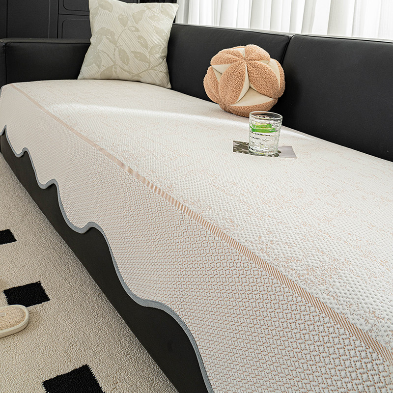 2025夏季新款冰丝凉席坐垫固定防滑垫小清新凉豆豆真皮沙发盖布巾,淘宝优惠券,粉丝福利购,淘宝优惠卷