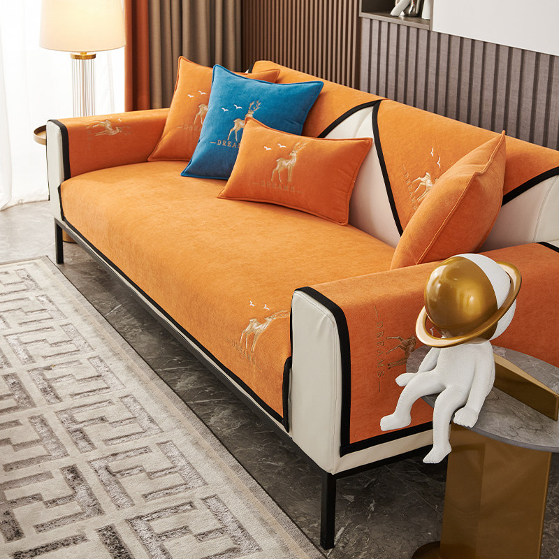 雪尼尔沙发垫四季通用简约现代2025新款座垫防滑坐垫罩靠背巾盖布,淘宝优惠券,粉丝福利购,淘宝优惠卷