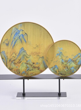 新中式高端摆件样板间办公室茶室酒柜玄关客厅家居禅意装饰品摆设