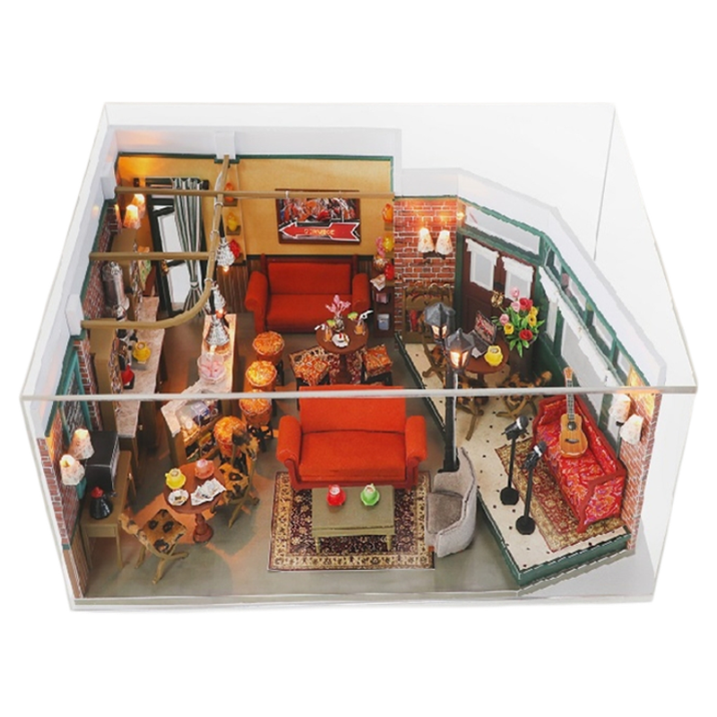 Lil Haven DIY 中央公园纽约咖啡厅老友记娃屋微缩场景小屋礼物,淘宝优惠券,粉丝福利购,淘宝优惠卷