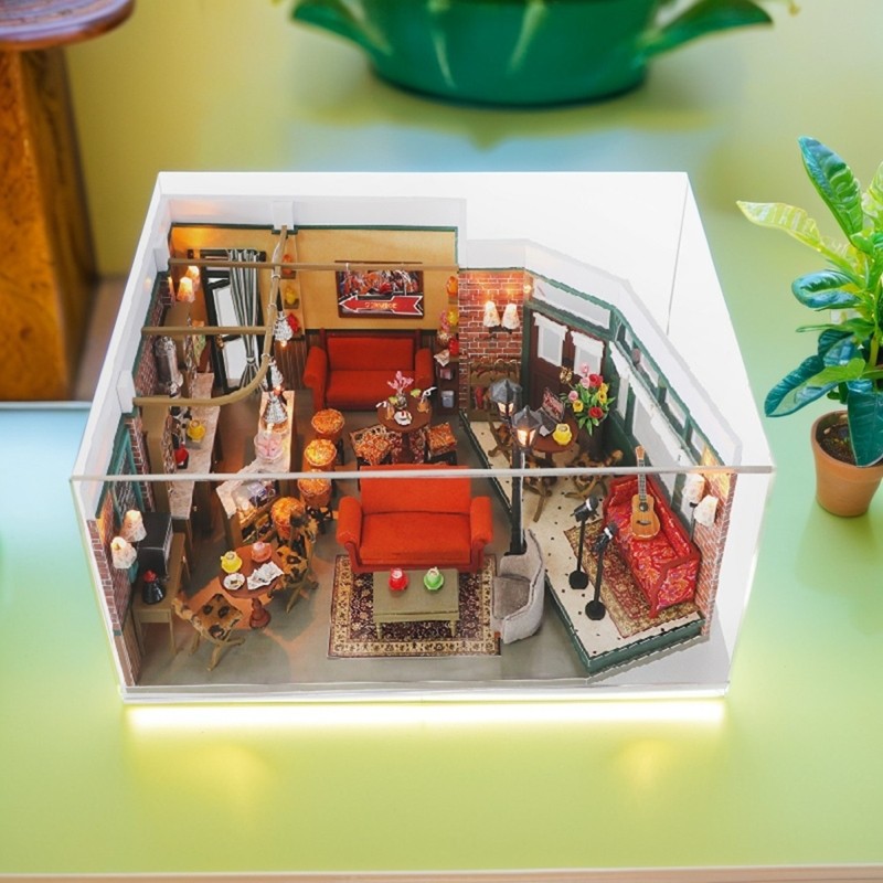 Lil Haven DIY 中央公园纽约咖啡厅老友记娃屋微缩场景小屋礼物,淘宝优惠券,粉丝福利购,淘宝优惠卷