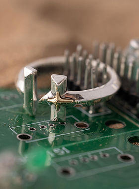 新款开口银戒指925银中性银饰