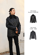 THEEASE Comfort (burberr * Classic jacket) Gprint line Coloured flip-collar rump down fur coat