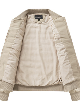 轻奢高级感夹克男外套棒球领棉服