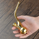 Высококлассный медный мундштук, мужской кальян, портативная латунная курительная трубка ручной работы