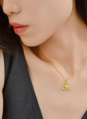 VEKE「方向感」女士锁骨链小众设计时尚项链女