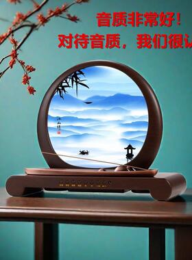 古典音乐机香炉音响客厅玄关酒柜电视柜装饰品乔迁过节开业送礼品