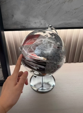 透明地球仪机票收纳盒大容量车票