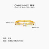 Exquisite gold ring pure gold cultured diamond