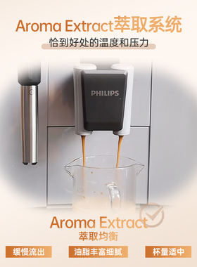 飞利浦意式全自动咖啡机家用小型办公室咖啡美式研磨一体机EP1221